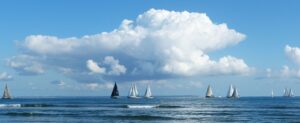 sea, sail, sailing boats